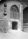 Paris 10 : Eglise Saint-Laurent - Abside : Porte et fenêtre