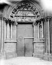 Semur-en-Auxois : Eglise Notre-Dame - Portail du transept nord (dit porte des Bleds)