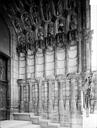 Dijon : Eglise Saint-Michel - Portail nord de la façade ouest : Ebrasement droit
