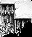 Ambierle : Eglise Saint-Martin* ancien prieuré - Retable de la Passion donné par Michel Chanzy en 1476. Haut-relief : Scènes de la Passion