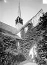 Bussière-sur-Ouche (La) : Abbaye cistercienne de la Bussière (ancienne) * Eglise abbatiale - Façade sud : Transept et clocher