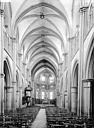Auxonne : Eglise Notre-Dame - Vue intérieure de la nef vers le choeur