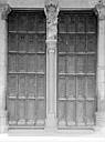 Beaune : Eglise Notre-Dame - Portail central de la façade ouest : Portes à vantaux