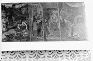 Ruffey-lès-Beaune : Eglise Saint-Léger - Panneau peint, Martyre de saint Léger, détail
