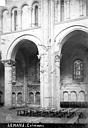 Mans (Le) : Cathédrale Saint-Julien - Vue intérieure de la nef, côté nord : Grandes arcades