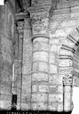 Mans (Le) : Abbaye de la Couture (ancienne) - Eglise : Pilier de la nef avec chapiteau historié