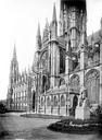 Rouen : Eglise Saint-Ouen - Façade sud en perspective