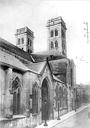 Verdun : Cathédrale Notre-Dame-de-l'Assomption - Façade nord prise en perspective vers l'ouest