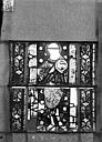 Toul : Eglise Saint-Gengoult - Vitrail du transept nord, fenêtre B, 2ème lancette à gauche, panneaux au dessus 9, 10