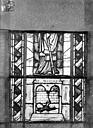 Toul : Eglise Saint-Gengoult - Vitrail du transept sud, fenêtre A, 1ère lancette à gauche, panneaux inférieurs 1, 2