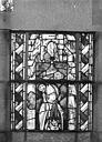 Toul : Eglise Saint-Gengoult - Vitrail du transept sud, fenêtre A, 1ère lancette à gauche, panneaux inférieurs 3, 4