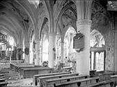 Dun-sur-Meuse : Eglise Notre-Dame - Vue intérieure de la nef vers le sud-est