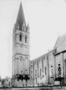 Beaulieu-lès-Loches : Eglise abbatiale - Nef et clocher