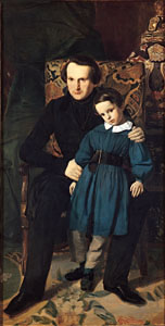 Victor Hugo et son fils François Victor