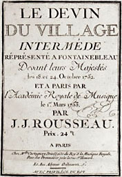 Le Devin du village de Jean-Jacques Rousseau