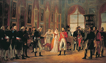 Napoléon 1er reçoit à Saint-Cloud le sénatus-consule qui le nomme empereur des Français, 18 mai 1804 , Georges Rouget, huile sur toile, Châteaux de Versailles et Trianon,  © RMN