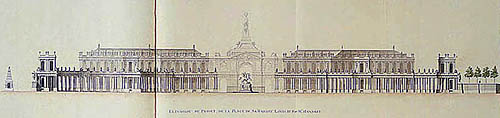 Projet de Jacques Hardouin-Mansart de Sagonne pour la place de Louis XV, détail