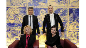 Nagui, Arturo Brachetti, Isabelle Aubret et Tania Arena