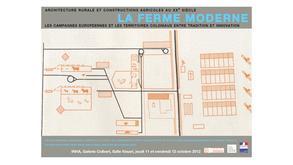 affiche ferme moderne