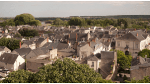 Vue de Chinon, site patrimonial remarquable