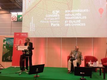Françoise Nyssen, ministre de la Culture, au Congrès de l’Association des Bibliothécaires de France
