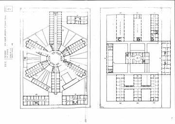 Lyon prisons Saint-Joseph et Saint-Paul plan de masse ancien