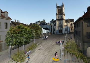 Belley zone évéché projet Centre bourg