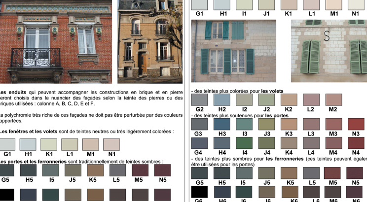 Nuancier Couleur Du Bâti Département De La Marne Ministère De La