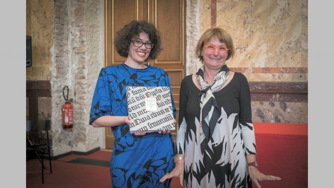 Mathilde Renaux et Anne Mistler, directrice régionale des affaires culturelles Grand Est