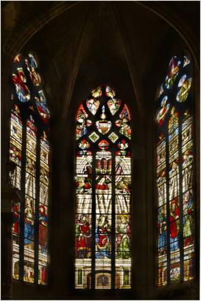 Les trois verrières de la chapelle Saint-Louis