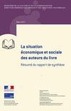 Couverture du résumé du rapport de synthèse de l'étude sur la situation économiques des auteurs du livre