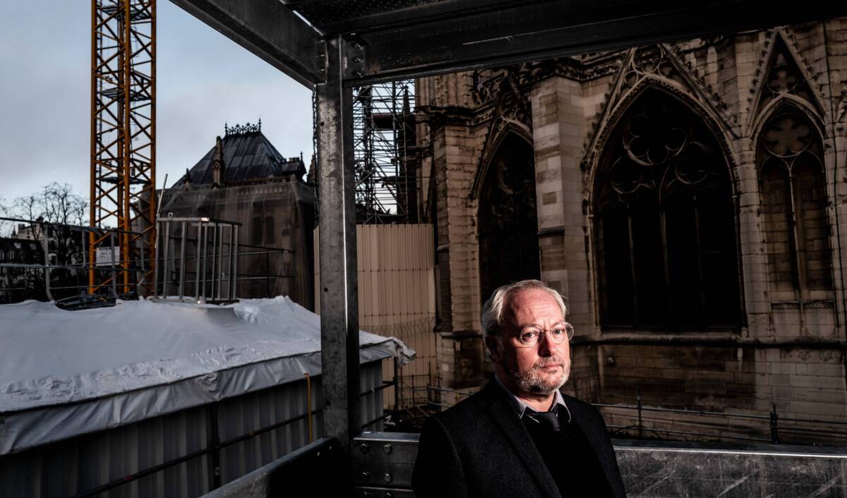 Philippe Villeneuve, l'architecte qui pilotait le chantier de Notre-Dame.