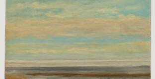 Courbet Gustave, Mer calme à Palavas, huile sur toile, 1857. MNR 880. Œuvre dont l'historique est incomplet entre 1933 et 1945, en l'état des recherches actuelles. Déposé par le musée d'Orsay au musée Paul-Valéry de Sète.