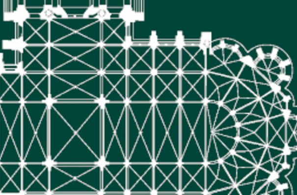 Vue partielle du plan de la cathédrale de Chartres