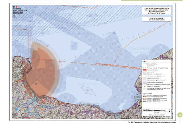 Cartographie de sensibilité paysagère autour du bien UNESCO en série « Fortifications de Vauban – Tours de l’île de Tatihou et de la Hougue