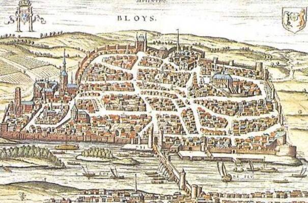 Plan ancien de la ville de Blois