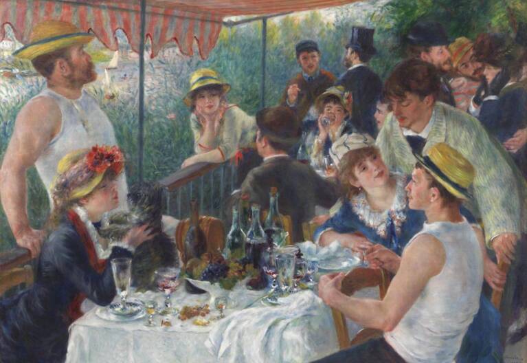 Auguste Renoir, « Les Canotiers », 1881, huile sur toile, 130.2 x 175.6 cm, Washington, The Phillips Collection