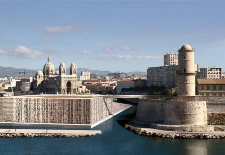 Aperçu du futur Mucem et du Fort Saint-Jean