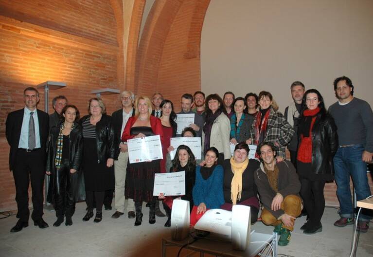 Les lauréats de la 3e édition et les membres du collectif Handiculture