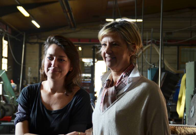 Résidence 2019 de l'artiste Charlotte Charbonnel dans l'entreprise Claude Dozorme à La Monnerie (Puy-de-Dôme)