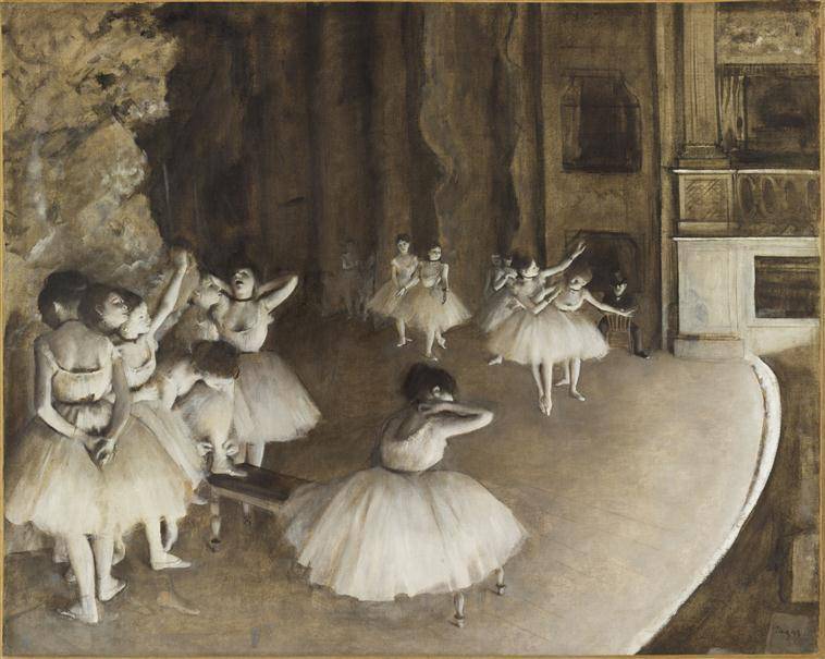 Edgar Degas, « Répétition de ballet », 1874, huile sur toile, 65 x 81 cm, Paris, musée d’Orsay /cliché : RMN-GP