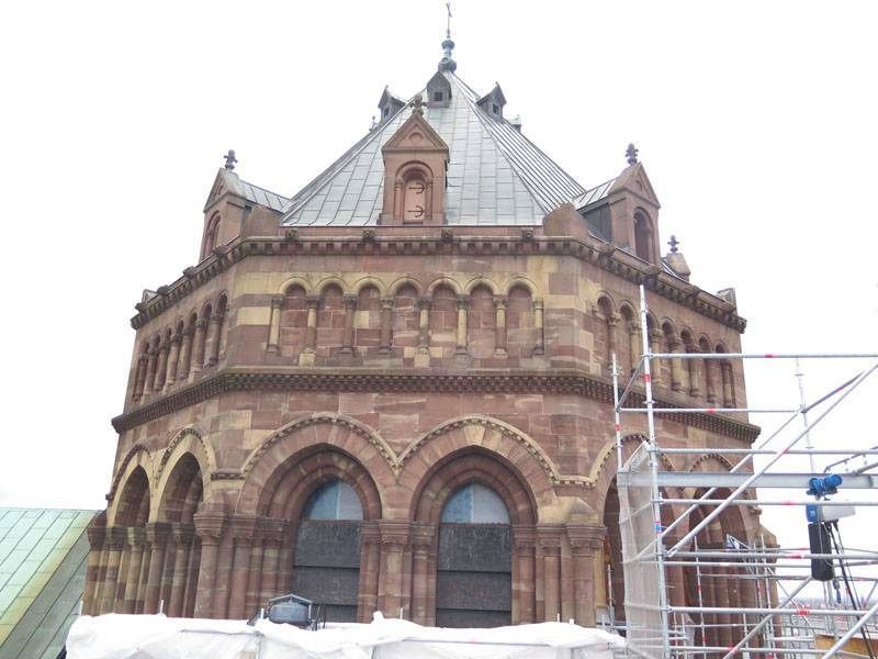 Cathédrale de Strasbourg, restauration de la coupole vue extérieure