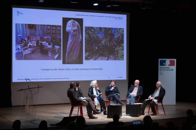 Les Rencontres des musées de France « Les 20 ans de la Loi musées de France », Paris, musée d'Orsay, 12/12/2022. Deuxième table ronde / Cliché : ministère de la Culture, Didier Plowy