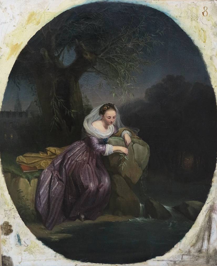 Jean-Augustin Franquelin, Les Feuilles de Saule, 1834, huile sur toile.