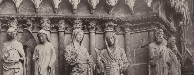 L'ébrasement droit (sud) sur le thème de l'Annonciation et de la visitatio.png