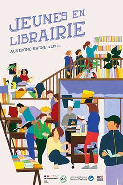 Jeunes en librairie en Auvergne-Rhône-Alpes
