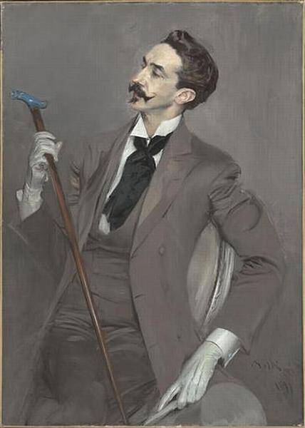 Boldini Giovanni, Le Comte Robert de Montesquiou, huile sur toile, 1897, Paris, musée d'Orsay. Cliché RMN-GP Hervé Lewandowski
