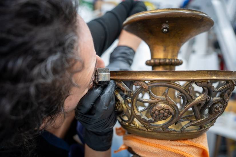 Restauration, objets orfèvrerie ©DRAC Ile-de-France - Nicolas Thouvenin