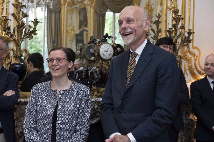 Photographie d'Anne-Solène Rolland, Cheffe du Service des musées de France et Coprésidente de FRAME en France, et William Beekman, Coprésident de FRAME