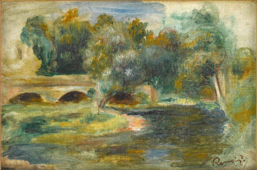 Auguste RENOIR Pont sur une rivière entre 1841 et 1919.JPG